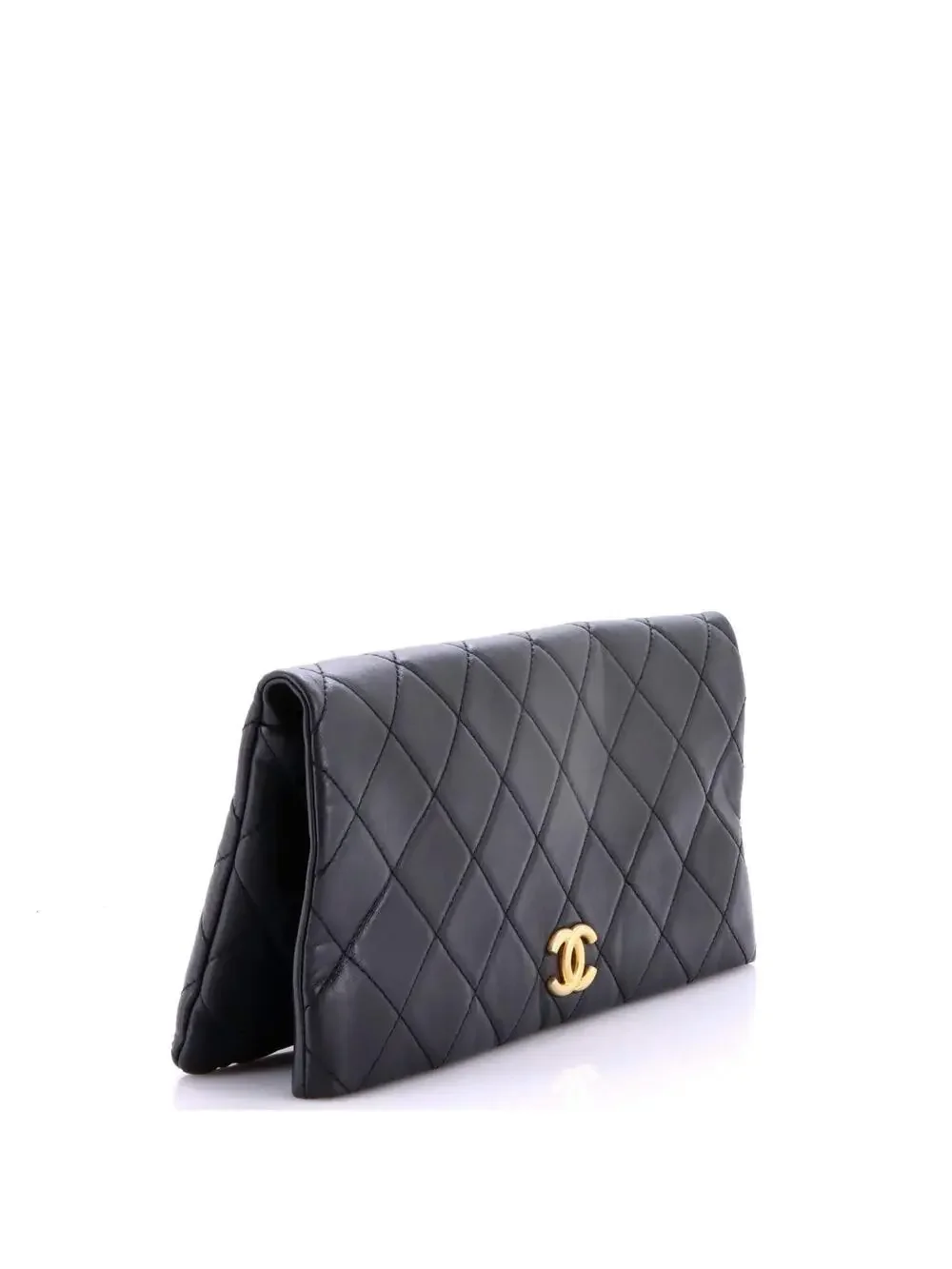 Chanel Cc Foldover Clutch Quilted #281987C30B